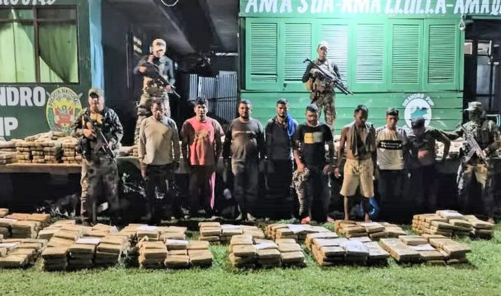 El cargamento de droga tenía como destino final Europa. Foto: PNP