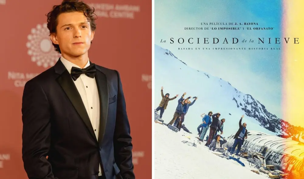 Tom Holland habla sobre 'La sociedad de la nieve'. Foto: Tom Holland Instagram / captura de Netflix