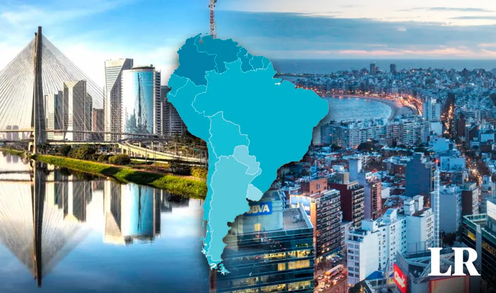 Montevideo de Uruguay y São Paulo también figuran entre las mejores ciudades de Sudamérica para trabajar, según la IA. Foto: composición LR/El Viajista/MálagaHoy Montevideo de Uruguay y São Paulo también figuran entre las mejores ciudades de Sudamérica para trabajar, según la IA. Foto: composición LR/El Viajista/MálagaHoy