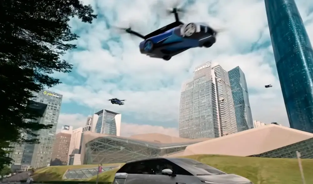 El prototipo todavía fue mostrado en el CES 2024. Foto: XPeng AeroHT