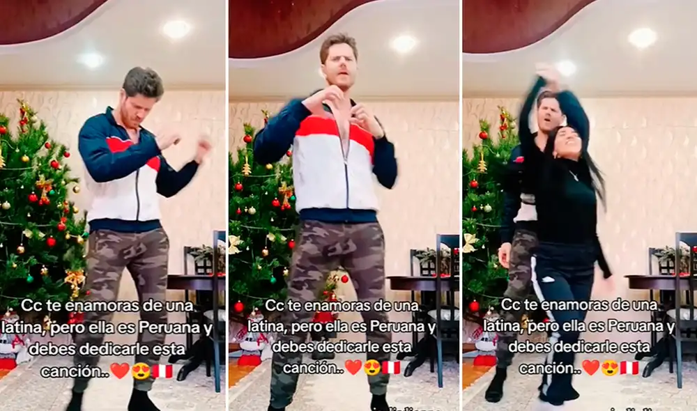 El ruso junto con su enamorada peruana sacaron los pasos prohibidos al ritmo de cumbia. Foto: composición LR/TikTok/@lisdioppe El ruso junto con su enamorada peruana sacaron los pasos prohibidos al ritmo de cumbia. Foto: composición LR/TikTok/@lisdioppe