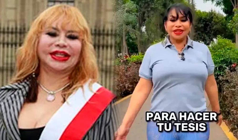 Susy Díaz no se ha pronunciado al respecto del polémico video que circula en redes. Foto: composición LR / Susy Díaz: una vedette en el Congreso / X