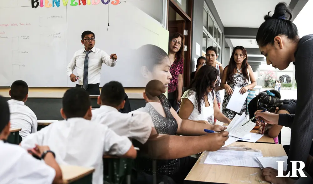 Minedu informó que la matrícula en colegios públicos no se condiciona a un examen de ingreso, compra de útiles o más. Foto: composición Fabrizio Oviedo/Andina