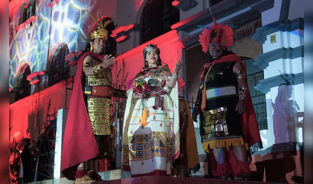Siwar Q´ente Bajiyoperak junto a Robert Paucara, representarán a la qoya y el inca este 2024 en el Inti Raymi Foto: Difusión.