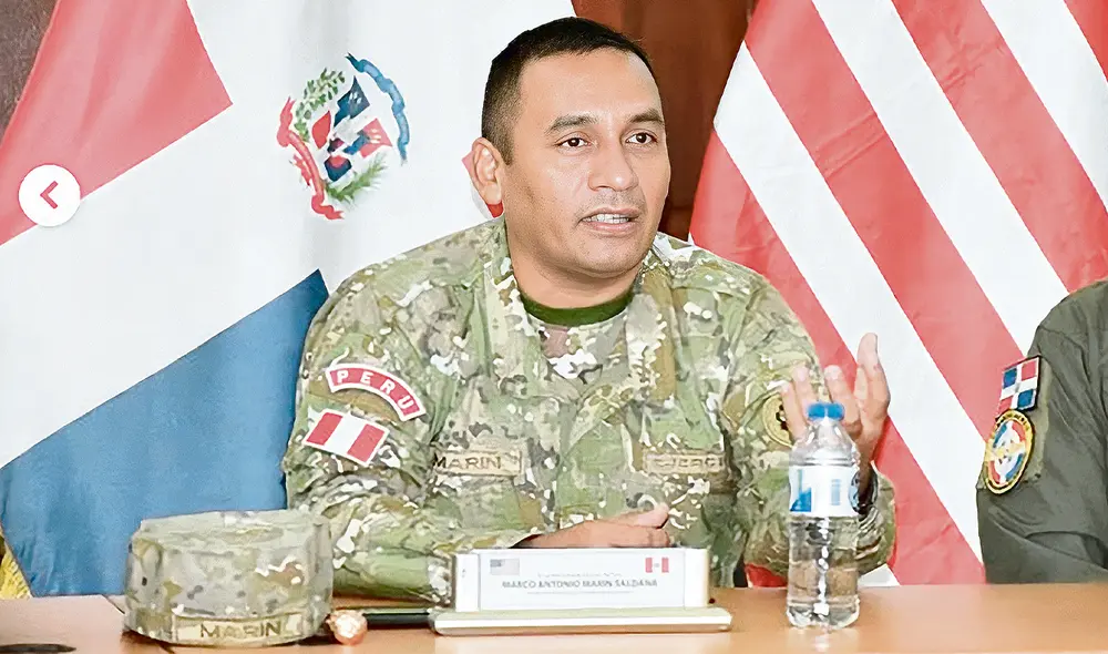 Favorito. El general Marco Marín Saldaña seguirá siendo agregado militar en Estados Unidos durante todo 2024. Foto: difusión