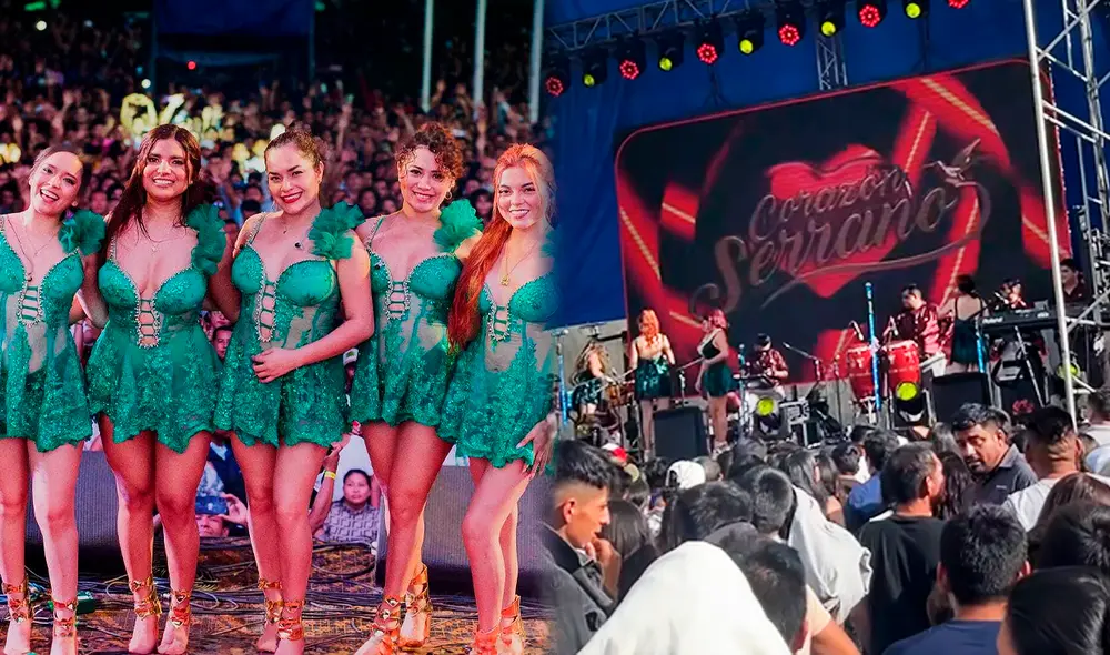 Show en Huancabamba tuvo hasta más de cuatro incidentes. Foto: composición LR/ Corazón Serrano/Facebook