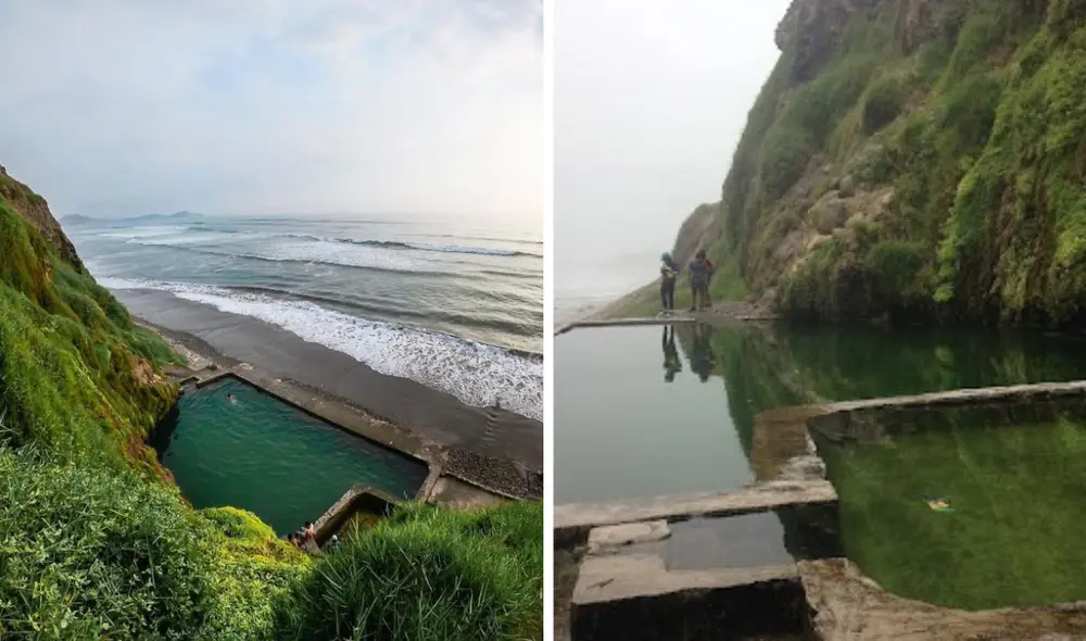 La Calichera de Chancay cuenta con tres piscinas naturales. Foto: composición LR/Tumblr/VYMaps La Calichera de Chancay cuenta con tres piscinas naturales. Foto: composición LR/Tumblr/VYMaps
