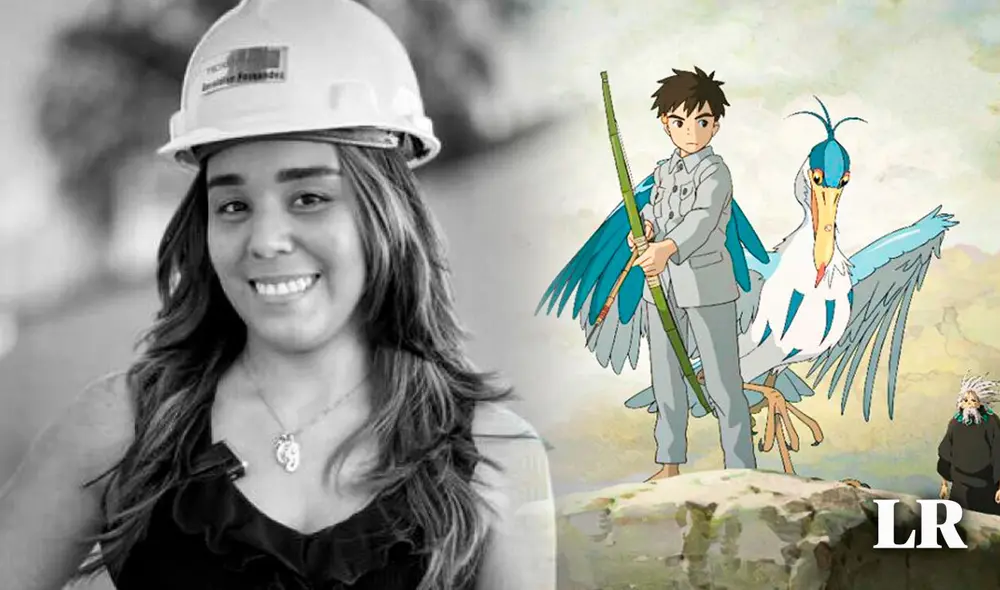 La colombiana, Geraldine Fernández, viene siendo duramente criticada por no decir la verdad con respecto a su participación en la película 'El niño y la garza'. Foto: composición LR / GH / Studio Ghibli