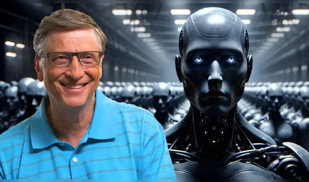 Bill Gates considera que la IA traerá grandes beneficios a la humanidad. Foto: composición LR/ChatGPT