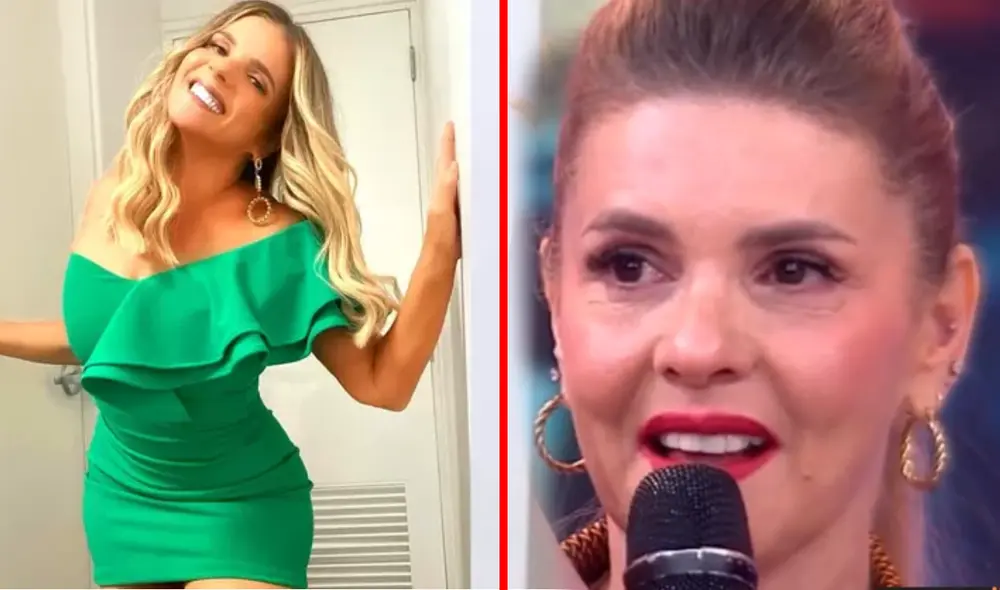 Johanna San Miguel se ha quebrado en televisión al hablar de su familia. Foto: composición LR/Instagram/América TV