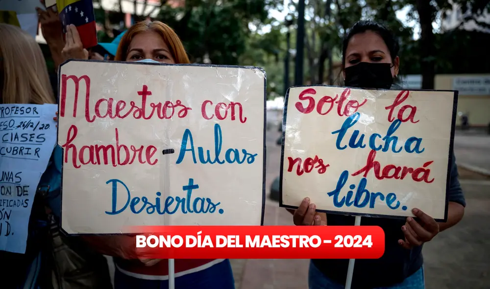 Profesores venezolanos protestan constantemente por sus derechos laborales. Foto: EFE