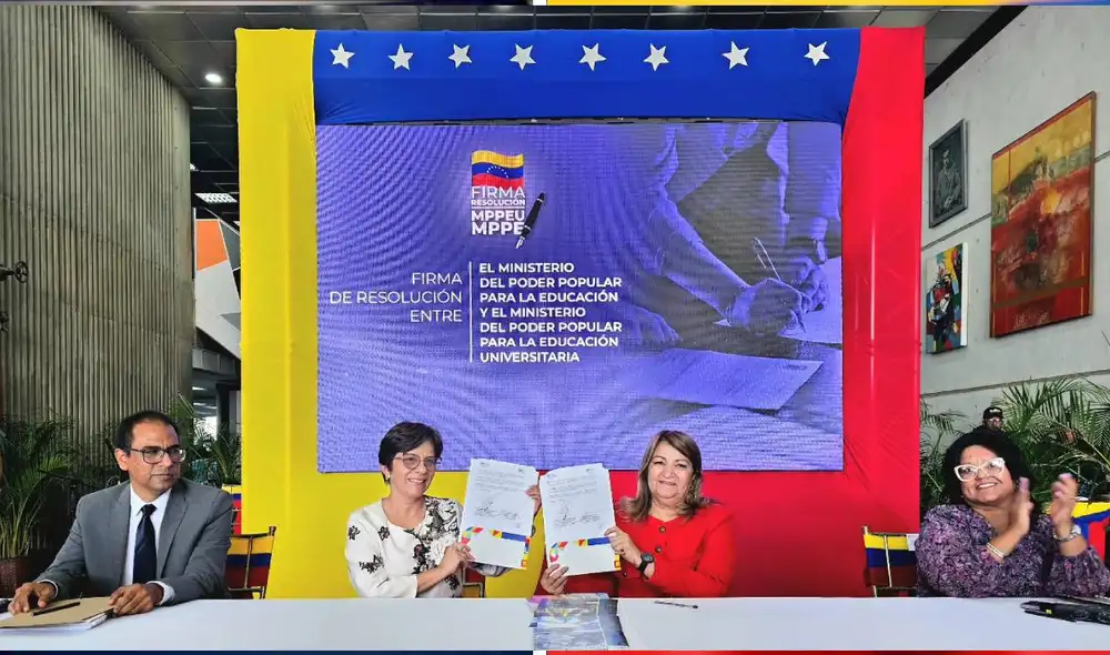 Revisa en qué consiste el nuevo acuerdo entre las carteras de educación venezolanas. Foto: X/@_LaAvanzadora Revisa en qué consiste el nuevo acuerdo entre las carteras de educación venezolanas. Foto: X/@_LaAvanzadora