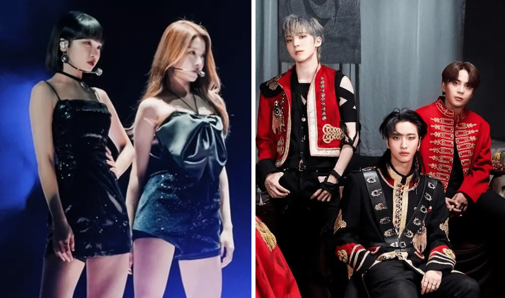 Grandes estrellas del k-pop toman la batuta de BLACKPINK en Coachella en abril del 2024. Foto: composición LR/Hybe/KQ