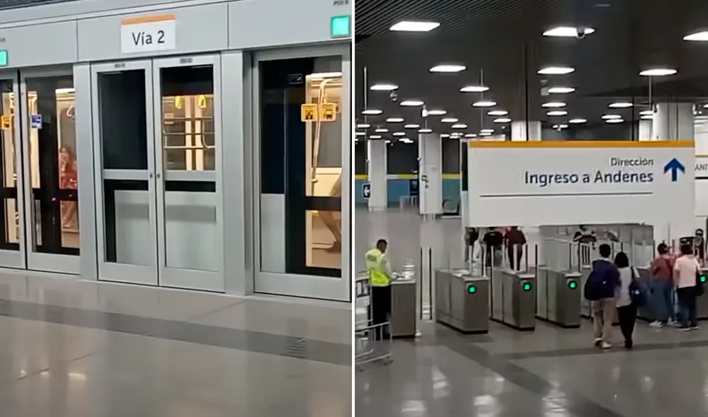 Interiores de la Línea 2 del Metro de Lima. Foto: captura de YouTube/ Fabiola Andreina