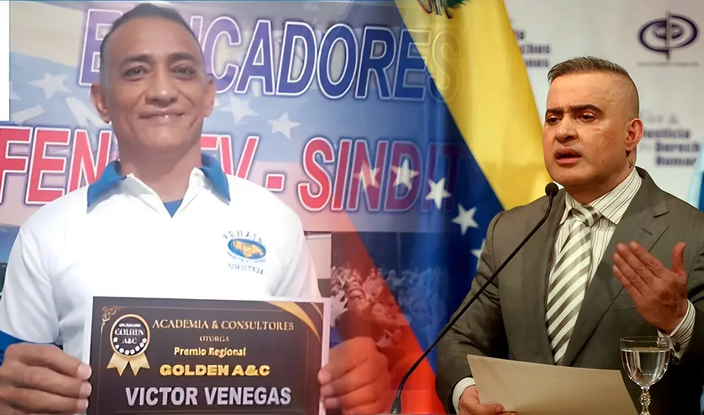 La Fiscalía de Venezuela anunció el arresto de Víctor Venegas en Barinas. Foto: composición LR/AC/gobve La Fiscalía de Venezuela anunció el arresto de Víctor Venegas en Barinas. Foto: composición LR/AC/gobve
