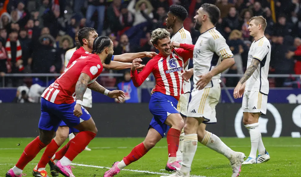 Atlético Madrid y Real Madrid se enfrentaron en el Cívitas Metropolitano. Foto: EFE