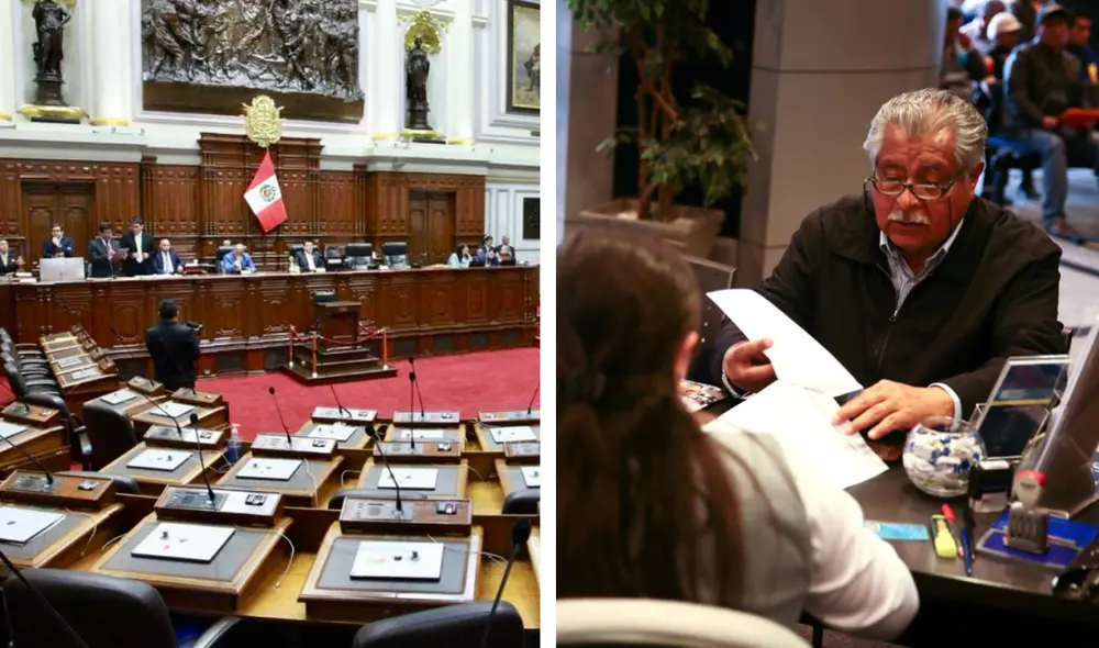 Con esta propuesta, se busca aplazar 10 años la edad de jubilación. Foto: composición LR/Congreso del Perú/Andina