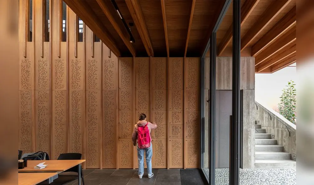 Biblioteca. Espacio abierto al público. Foto: JAG Studio