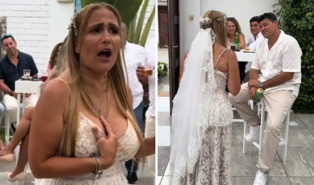 'Checho' Ibarra y Rocío Gonzáles renovaron votos. Foto: composición LR/TikTok de Rocío Gonzáles