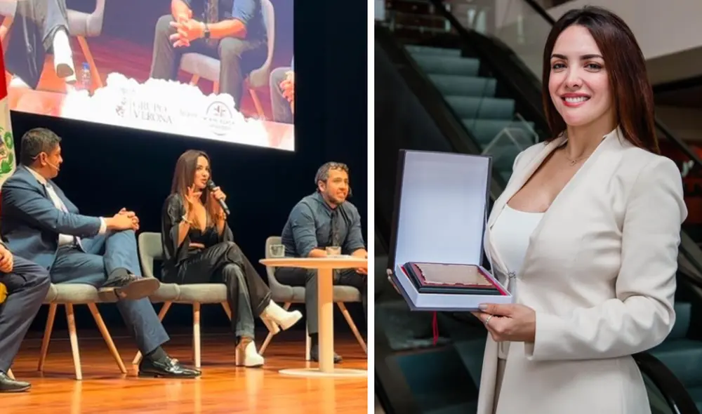 Rosángela Espinoza se mostró emocionada por este gran paso en su carrera profesional. Foto: composición LR/Instagram/Rosángela Espinoza