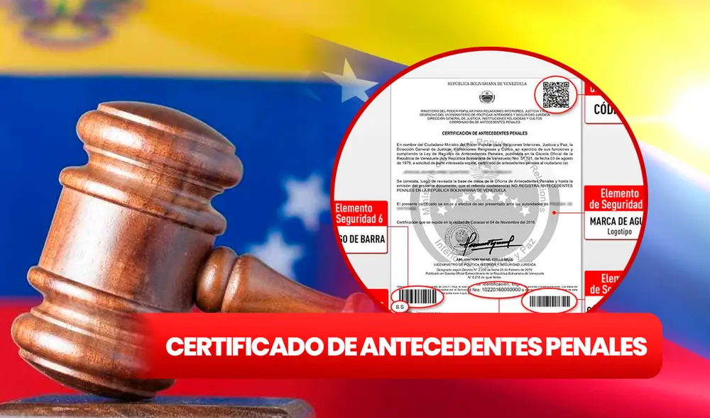 Los antecedentes penales en Venezuela son necesarios para obtener trabajo.  Foto: composición LR/mpprijp