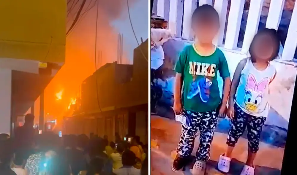 Madre de los menores habría salido a comprar cuando se produjo el siniestro. Foto: composición LR/difusión