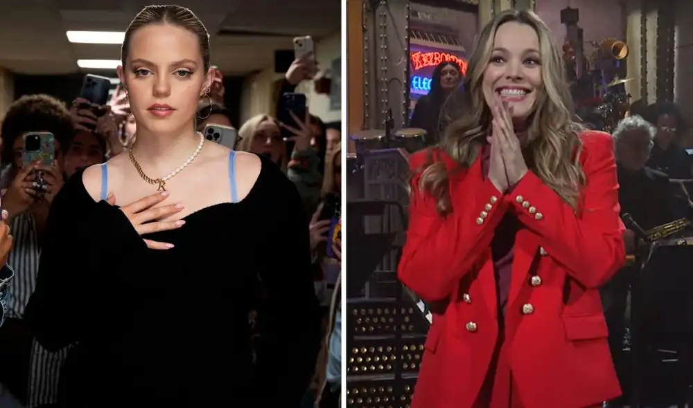 Rachel Mc Adams y Reneé Rapp en SNL. Foto: captura de YouTube