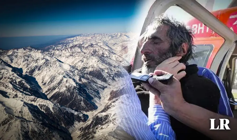 Raúl Gómez Cincunegui fue rescatado 120 días después de ser reportado como desaparecido en los Andes. Foto: composición LR/TN Raúl Gómez Cincunegui fue rescatado 120 días después de ser reportado como desaparecido en los Andes. Foto: composición LR/TN
