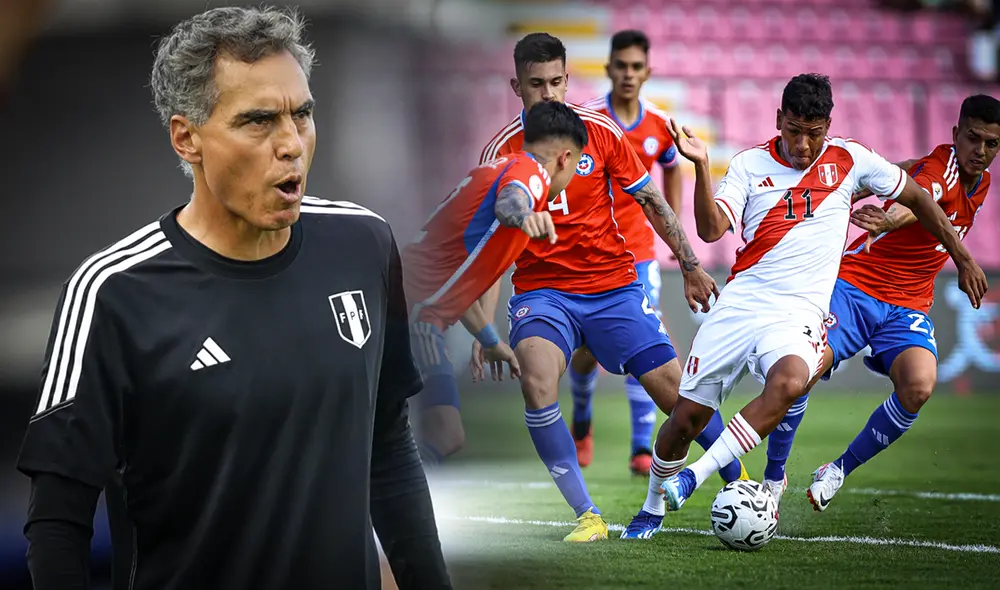 'Chemo' del Solar asumió por primera vez la dirección de la Bicolor sub-23. Foto: composición LR/Conmebol