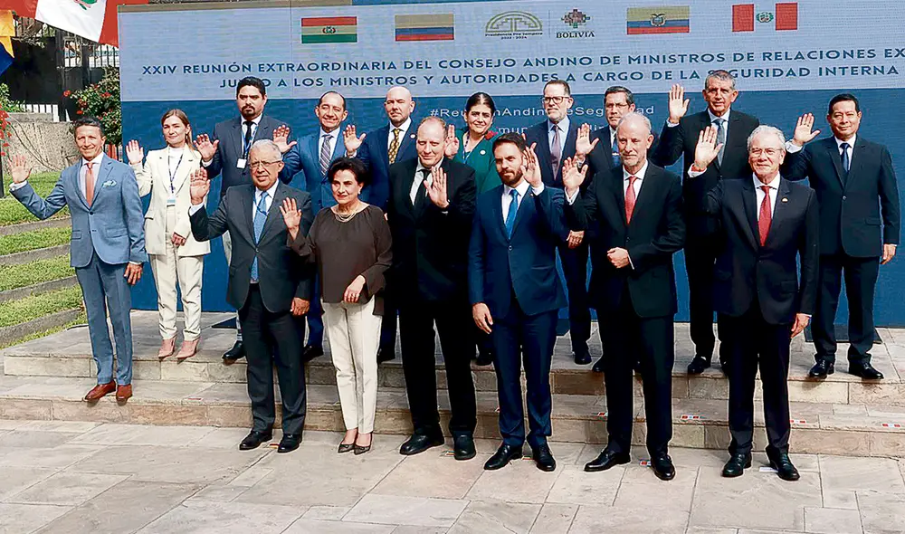 El dato. Ministros de diversas carteras de Bolivia, Colombia, Ecuador y Perú participaron en la reunión extraordinaria que se llevó a cabo en la sede de la Comunidad Andina (CAN), en Lima. Foto. difusión El dato. Ministros de diversas carteras de Bolivia, Colombia, Ecuador y Perú participaron en la reunión extraordinaria que se llevó a cabo en la sede de la Comunidad Andina (CAN), en Lima. Foto. difusión