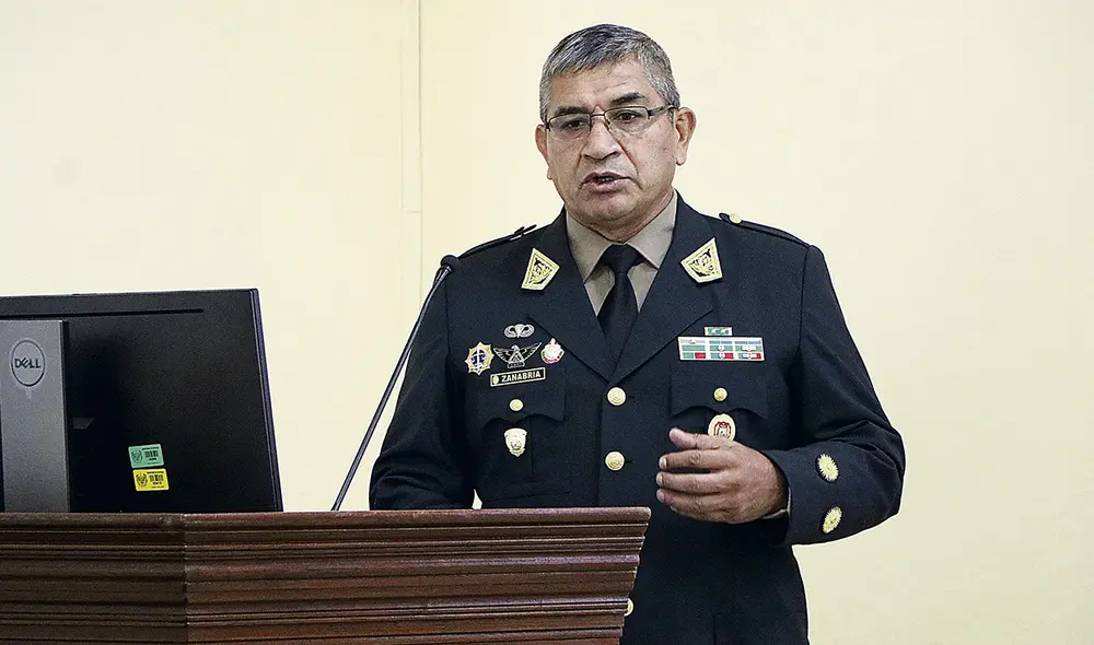 Víctor Zanabria se desempeñaba como jefe de Orden Público y Seguridad de la PNP. Foto: Policía Nacional Víctor Zanabria se desempeñaba como jefe de Orden Público y Seguridad de la PNP. Foto: Policía Nacional