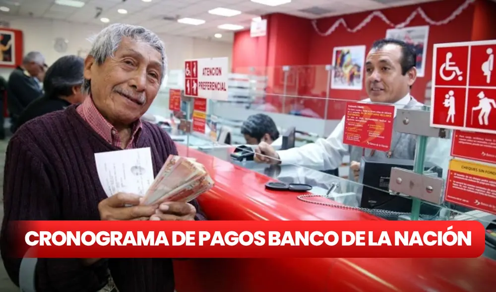 Banco de la Nación es el encargado de depositar los sueldos y pensiones para trabajadores públicos y jubilados. Foto: composición LR/Andina