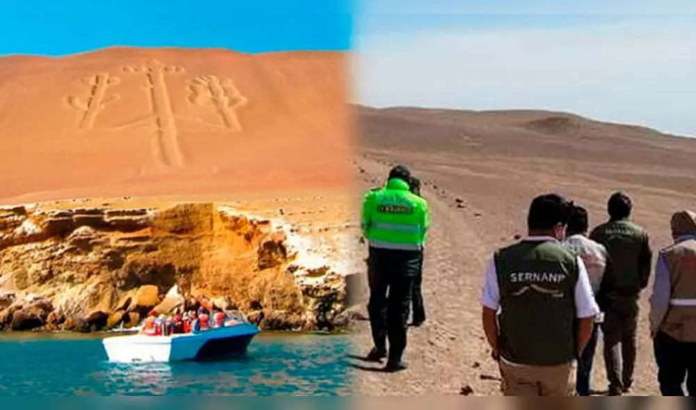 Autoridades confirman daños en Candelabro de Paracas. Foto: El Popular
