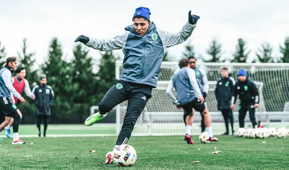 Raúl Ruidíaz volverá a jugar con Seattle Sounders el 24 de febrero. Foto: X/Seattle Sounders