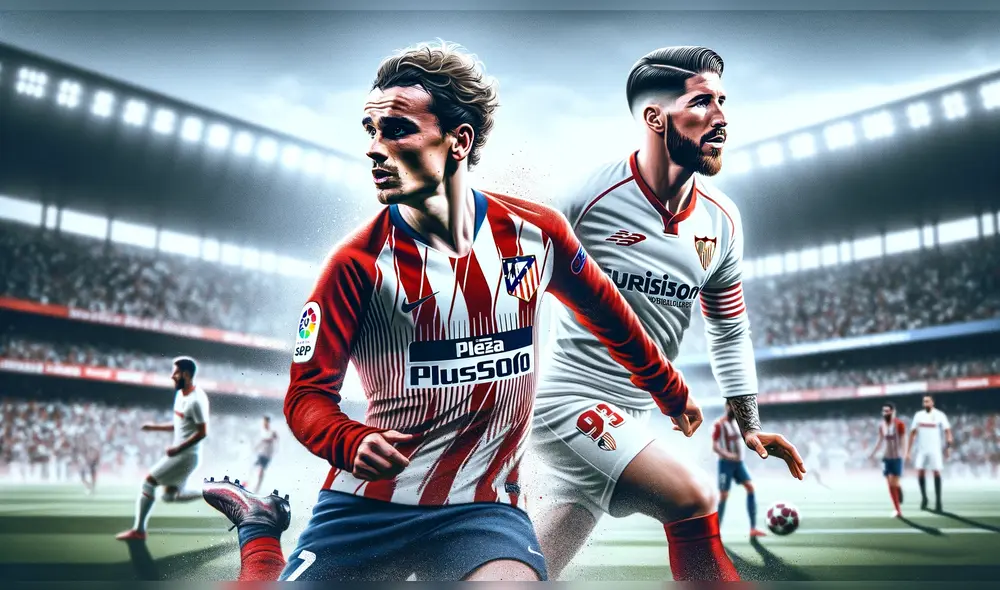 Atlético Madrid vs. Sevilla juegan EN VIVO en el Estadio Cívitas Metropolitano. Foto: composición/IA.