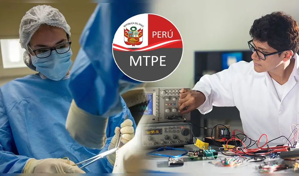 La MTPE reveló un listado de las profesiones que ganan más en Perú. Foto: composición LR/UCH/Minsa