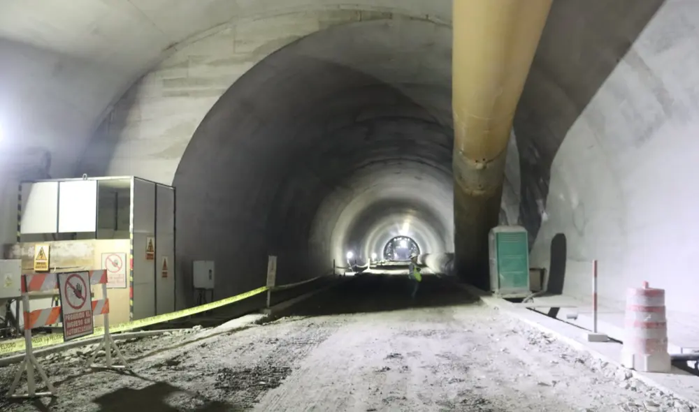 La obra emprendida por el Gobierno Central, a cargo de la empresa contratista China Railwal Tunnel Group (CRTG), está a punto de concluirse. Foto: Luis Álvarez / La República