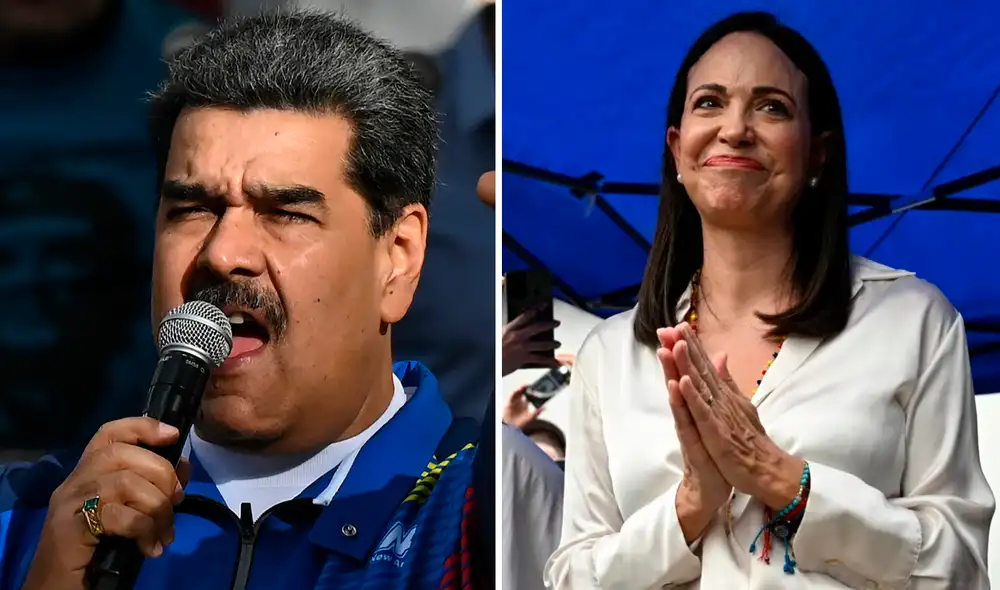 Nicolás Maduro ve en María Corina Machado a su principal contrincante en las elecciones presidenciales para el 2024. Foto: AFP