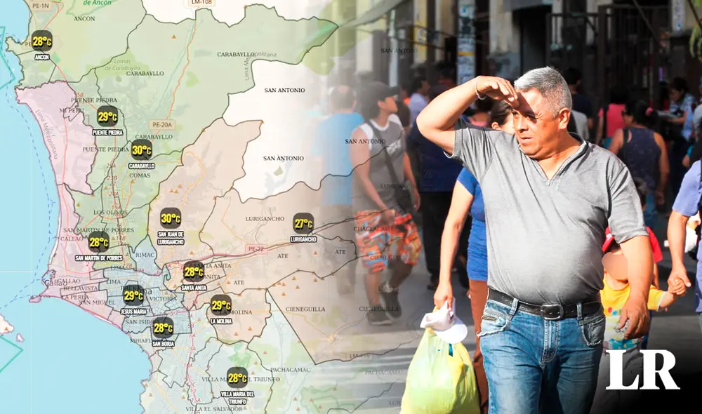 Los distritos más cercanos al litoral registran temperaturas menos altas en el día. Foto: composición LR / Senamhi / Andina