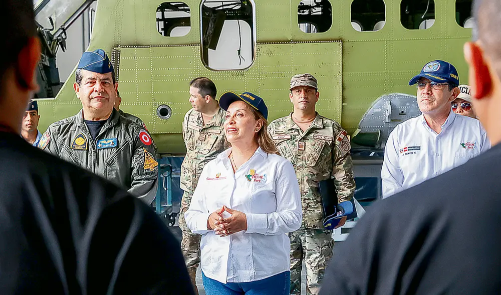 Desafiante. Boluarte no descarta volver a Ayacucho, pese al tenso ambiente en la región. Foto: difusión