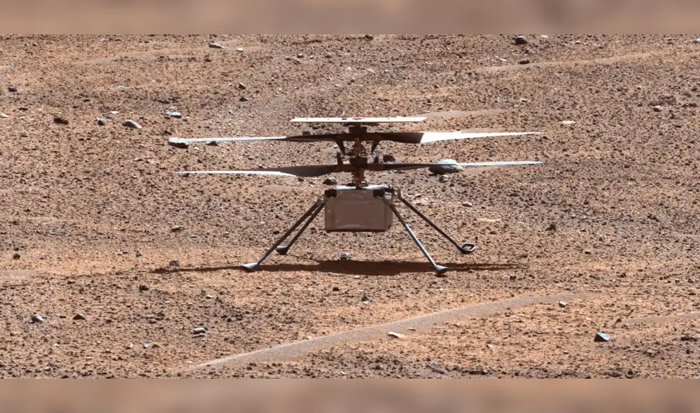 Ingenuity demostró que era posible volar de forma controlada en otro planeta. Foto: NASA