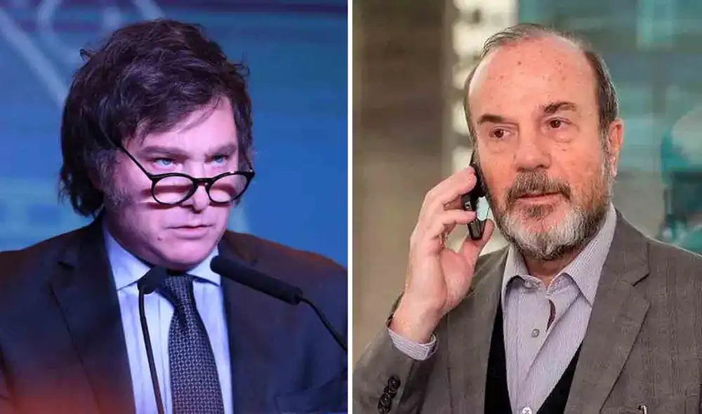 Crisis en Argentina. Tras su primer paro nacional, Milei pierde a uno de sus ministros. Foto: composición LR/AFP/Diario Río Negro