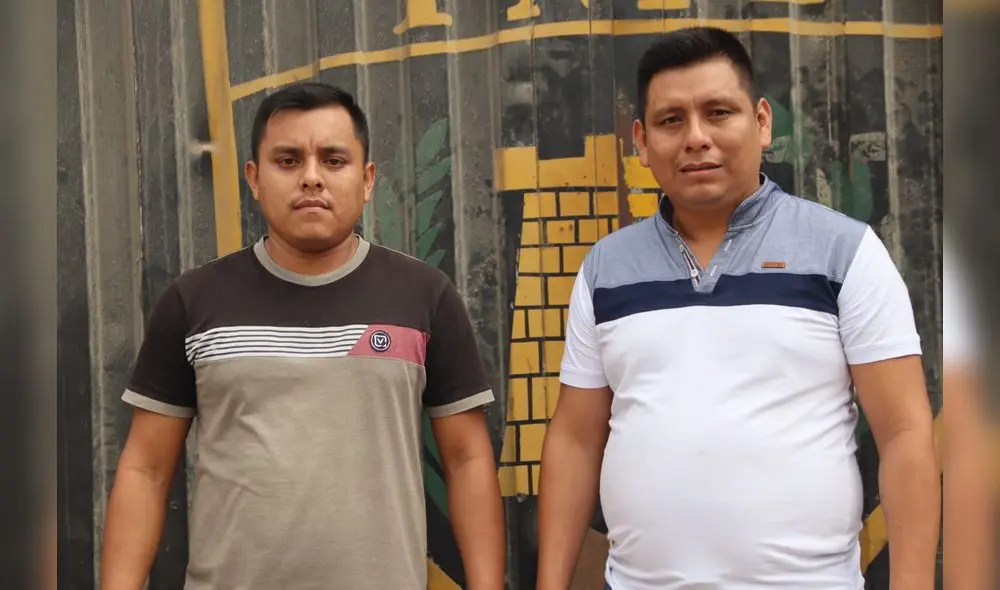 Jimmy Panduro y Jiner Panduro liberados, en la puerta del penal Castro Castro. Foto: Federación Kukama Jimmy Panduro y Jiner Panduro liberados, en la puerta del penal Castro Castro. Foto: Federación Kukama