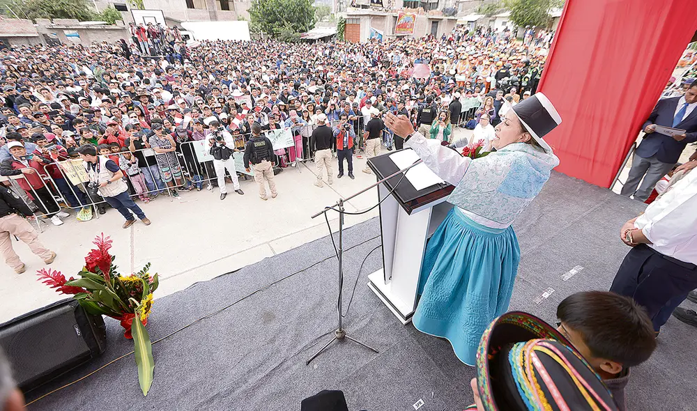 No la quieren. No hay una confirmación oficial, pero que autoridades del Gobierno dejen abierta la posibilidad de que Boluarte viaje a Puno ha puesto en alerta a los ciudadanos de esa región. Foto: difusión