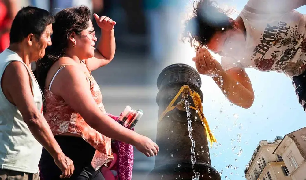 Senamhi informó sobre altas temperaturas en Lima. Ante ello, el Minsa pide tomar precauciones para evitar golpe de calor. Foto: composición LR/Andina