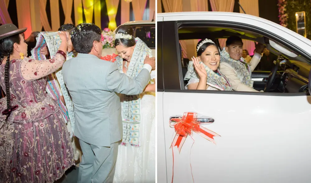 Bodas de Juliaca se caracterizan por los ostentosos regalos que recien los novios. Foto: composición LR/Bengi Prisma/ TikTok - Video: Bengi Prisma/ TikTok Bodas de Juliaca se caracterizan por los ostentosos regalos que recien los novios. Foto: composición LR/Bengi Prisma/ TikTok - Video: Bengi Prisma/ TikTok