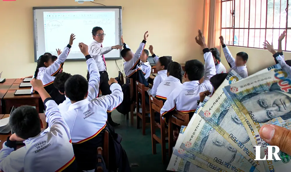 Los docentes recibirán su sueldo de acuerdo a las horas de jornada de trabajo que realicen y a su escala magisterial. Foto: composición LR de Jazmin Ceras/ La Republica.