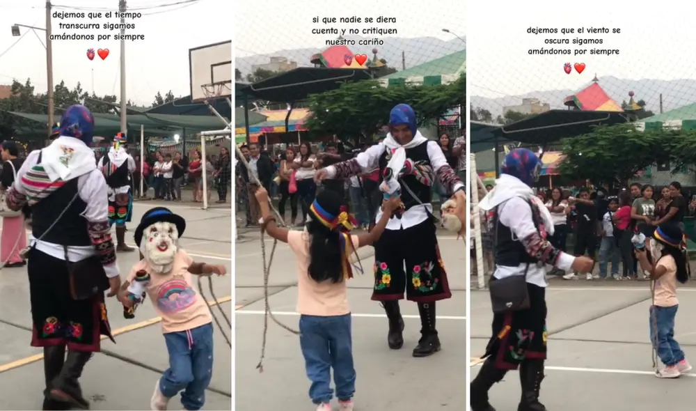 La pequeña se lució junto con su compañero de baile con la tunantada. Foto: composición LR/TikTok/@aitana_areli La pequeña se lució junto con su compañero de baile con la tunantada. Foto: composición LR/TikTok/@aitana_areli