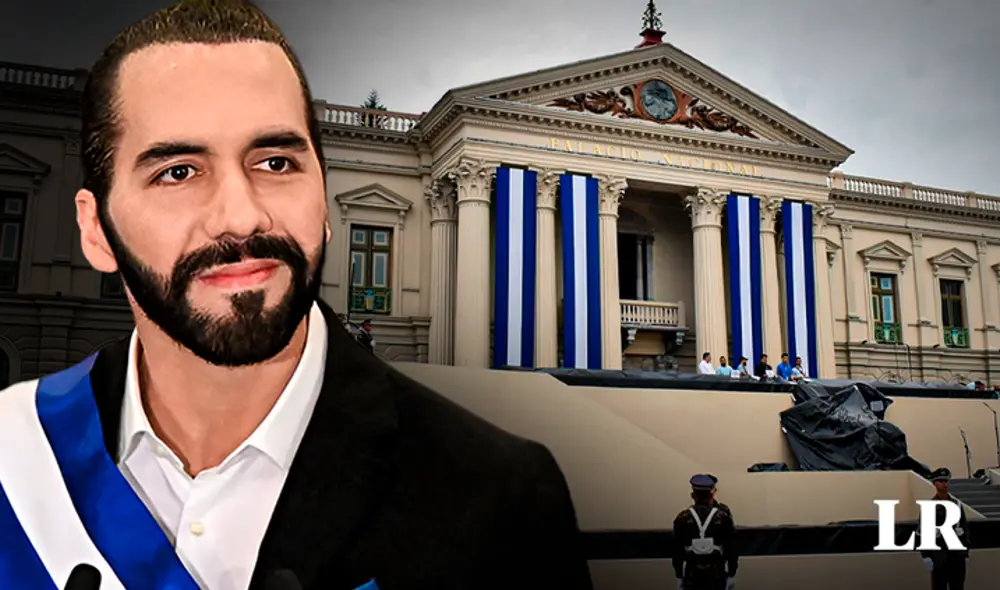 El presidente de El Salvador, Nayib Bukele, busca la reelección con el apoyo del partido Nuevas Ideas. Foto: composición LR/AFP El presidente de El Salvador, Nayib Bukele, busca la reelección con el apoyo del partido Nuevas Ideas. Foto: composición LR/AFP