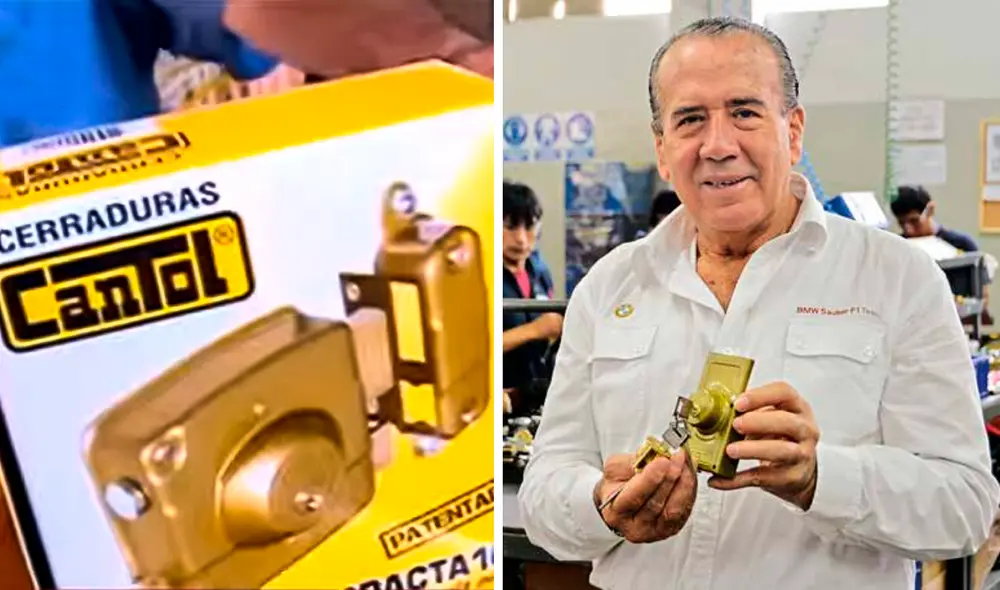 Víctor Raúl Canepa Llanos inició vendiendo sus candados Cantol en la Feria del Hogar. Foto: composición LR/cibepyme